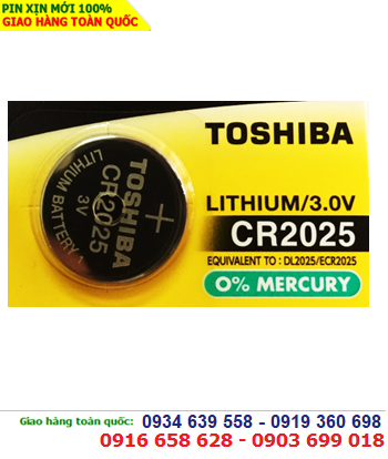 Pin 3v lithium Toshiba CR2025 chính hãng
